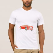 Red MGA Classic car T Shirt, aanpasbaar T-shirt (Voorkant)