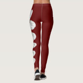 Red Michigan State Flower Apple Blossom Leggings (Achterkant)