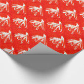 "Red Midge" forel- en omslagpapier Cadeaupapier (Hoek)