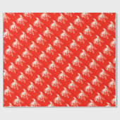"Red Midge" forel- en omslagpapier Cadeaupapier (Vlak)