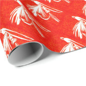"Red Midge" forel- en omslagpapier Cadeaupapier (Rol Hoek)