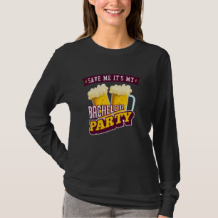 Red mij, het is mijn vrijgezellenfeest t-shirt