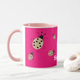 Red mij! Schattige kleurrijke lieveheersbeestjes,g Mok
