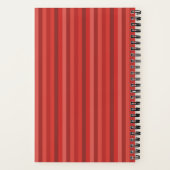 Red Mijn dagboek bij mij Striped Journal Notitieboek (Achterkant)