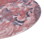 Red Mineral Stone Abstract Patroon Snijplank (Hoek)