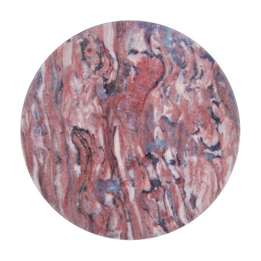 Red Mineral Stone Abstract Patroon Snijplank (Voorkant)