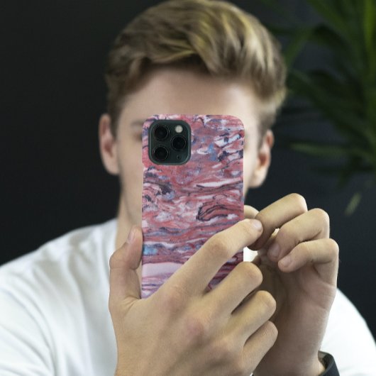 Red Mineral Stone Pattern Case-Mate iPhone Case