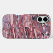 Red Mineral Stone Pattern Case-Mate iPhone Case (Achterkant (horizontaal))