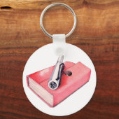 Red Mini Sketchbook Sleutelhanger (Voorkant)
