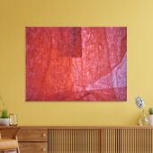 Red minimalism Stretched Canvas Print,Ordinary red (Insitu (Woonkamer))