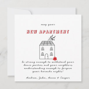 RED MINIMALIST feliciteert u met uw nieuwe apparte Feestdagenkaart