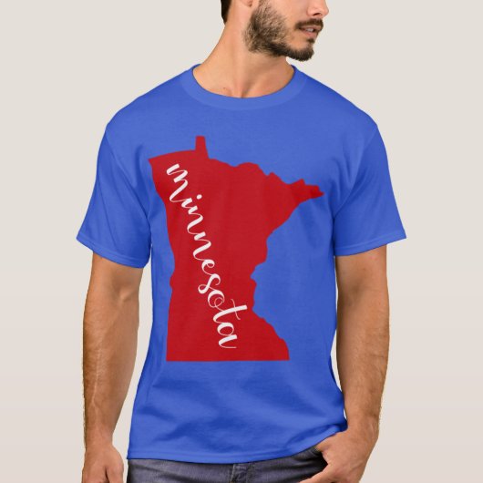 Red Minnesota State MN Oversized T-shirt (Voorkant)
