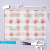 Red Mint Peppermint Mocha Plaid Stripes Christmas Tissuepapier (Craft)