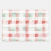 Red Mint White Peppermint Mocha Christmas   Inpakpapier Vel (Voorkant)