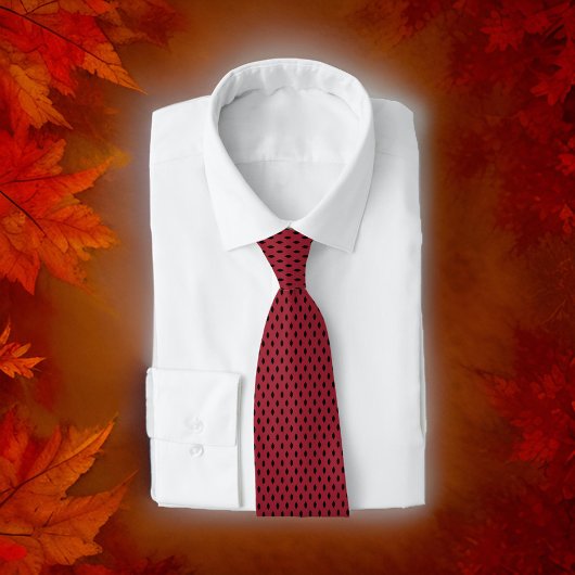 Red Mirror Diamond Black Business Stropdas