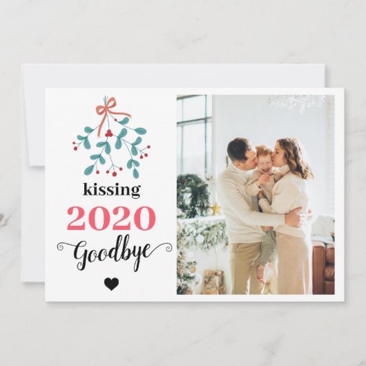 Red Mistletoe Kiss Vaarwel tot 2020 Do-over Funny (Voorkant)