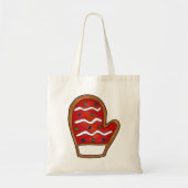 Red Mitten Frosted Sugar Cookie Kerstfeestdag Tote Bag (Voorkant)
