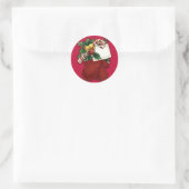 Red Mittens Gift Label Stickers (Tas)