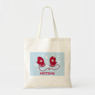 Red Mittens Tote Bag