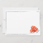 Red Mittens Verjaardagsfeestuitnodiging Kaart (Achterkant)