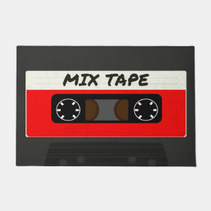 Red Mix-tape - geïnspireerde 80 en 90-inch retroa Deurmat