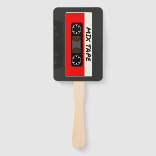Red Mix-tape - geïnspireerde 80 en 90-inch retroa Handwaaier