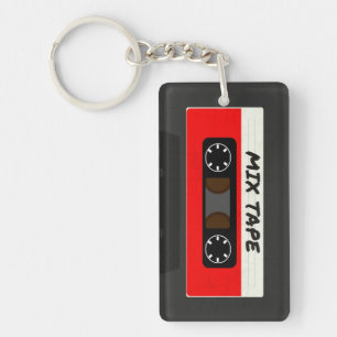 Red Mix-tape - geïnspireerde 80 en 90-inch retroa Sleutelhanger