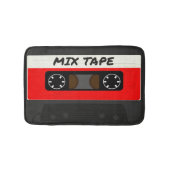 Red Mix-tape - geïnspireerde 80 en 90-inch retroac Badmat (Voorkant)