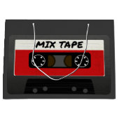 Red Mix-tape - geïnspireerde 80 en 90-inch retroac Large Cadeautasje (Voorkant)