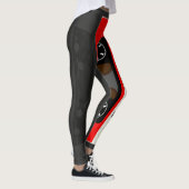 Red Mix-tape - geïnspireerde 80 en 90-inch retroac Leggings (Rechts)