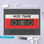 Red Mix-tape - geïnspireerde 80 en 90-inch retroac Tissuepapier (Craft)