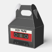 Red Mix-tape - geïnspireerde 80 en 90-inch retrosp Bedankdoosjes (Achterkant)