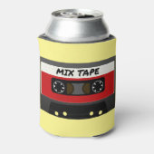 Red Mix-tape - geïnspireerde 80 en 90-inch retrosp Blikjeskoeler (Blikje Achterkant)