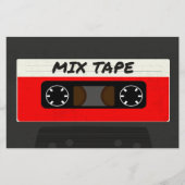 Red Mix-tape - geïnspireerde 80 en 90-inch retrosp Flyer (Voorkant)