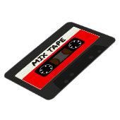 Red Mix-tape - geïnspireerde 80 en 90-inch retrosp Magneet (Linkerzijde)