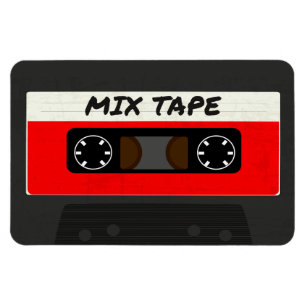 Red Mix-tape - geïnspireerde 80 en 90-inch retrosp Magneet