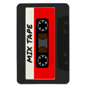 Red Mix-tape - geïnspireerde 80 en 90-inch retrosp Magneet (Verticaal)