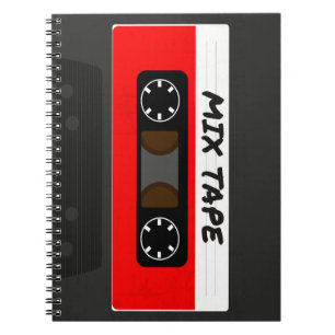 Red Mix-tape - geïnspireerde 80 en 90-inch retrosp Notitieboek