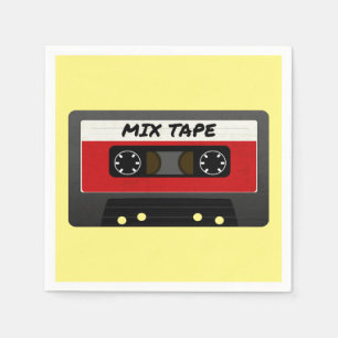 Red Mix-tape - geïnspireerde 80 en 90-inch retrosp Servet