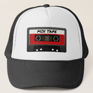 Red Mix-tape - geïnspireerde 80 en 90-inch retrosp Trucker Pet
