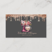 Red Mixer Flowers Roos Gold Drivers Bakery Visitekaartje (Voorkant)