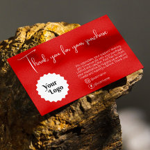 Red Modern Bedankt voor uw aankoop