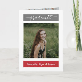 Red Modern Block 5-Photo Afstuderen