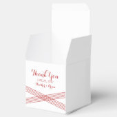 Red Modern Deco Wedding Favor Boxes Bedankdoosjes (Geopend)