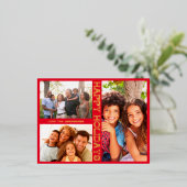 RED MODERN Gold PRETTIGE FEESTDAGEN MULTI Photo (Staand Voorkant)