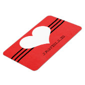 Red Modern Heart Flexi Magnet Magneet (Linkerzijde)