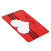 Red Modern Heart Flexi Magnet Magneet (Rechterzijde)