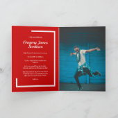 Red Modern Photo Afstuderen (Binnen)