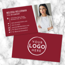 Red Modern Photo Logo Professional