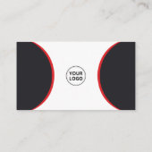 Red Modern Professional Corporate Scannable Visitekaartje (Achterkant)
